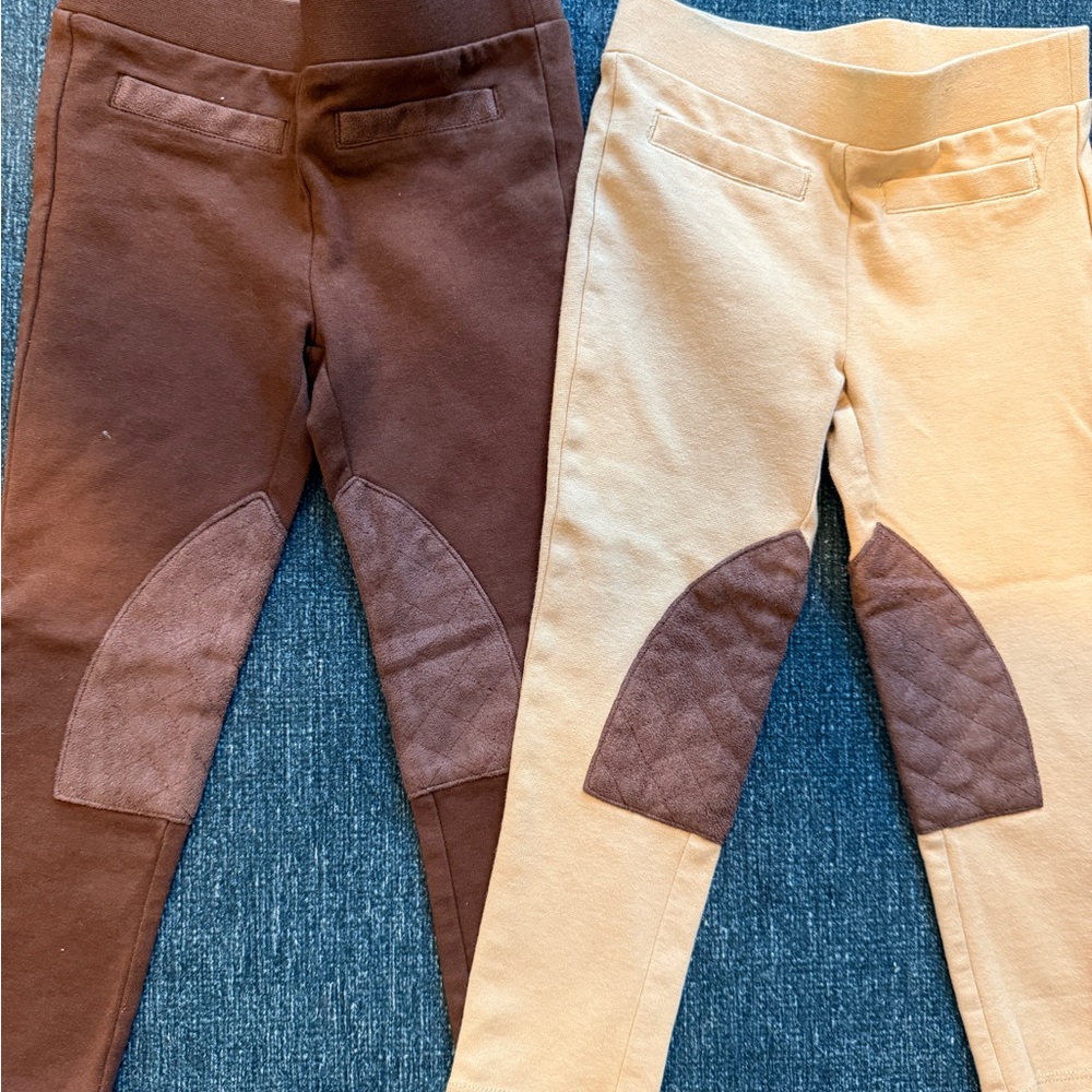 Kids Equestrian Riding Pants - Brown and Tan 3T Janie & Jack 2 pair